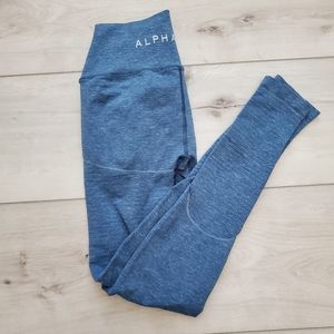Alphalete 2017 OG Revival Leggings Riveria Blue Size medium